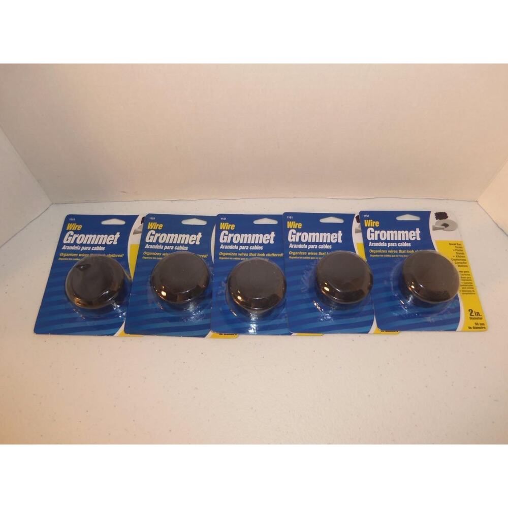 Lot of 5 Waxman Soft Touch Wire Grommet 2 Inch In. Desks Stands Printer -111526
